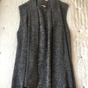 gray sweater vest